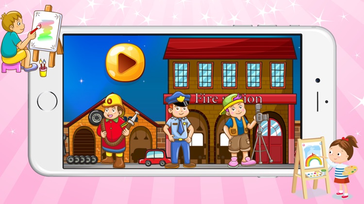 Paint & Drawing Coloring Books Occupation for kids