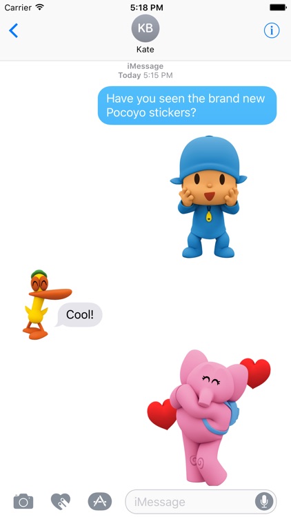 Pocoyo Stickers for Messages