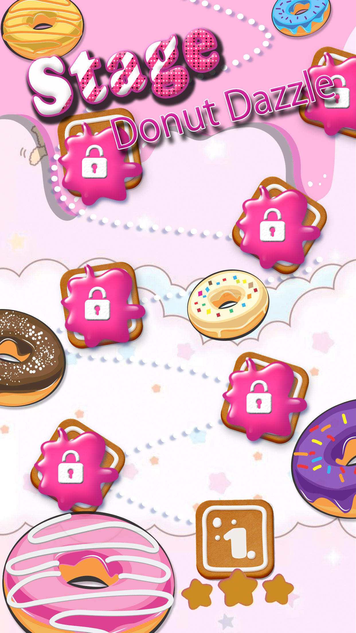 Donut Match - Dazzle Cookie Crush Donut Puzzle .