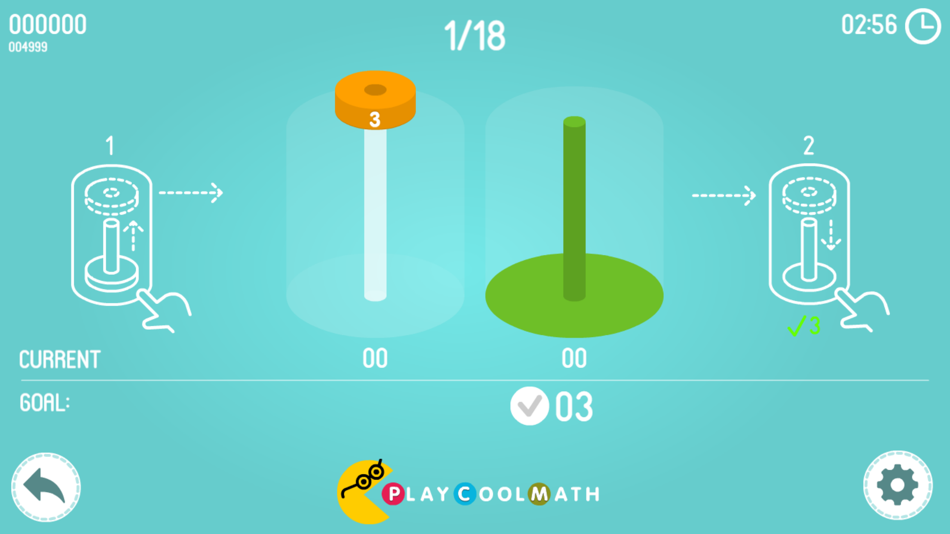 #2. Math Tower of Hanoi (iOS) 由: Denis Sokolov