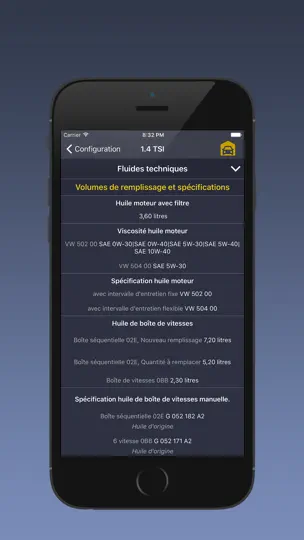 Capture d'écran de TechApp Pour SEAT sur iPhone 5