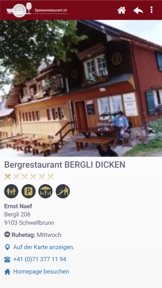 Restaurant Finder CH screenshot