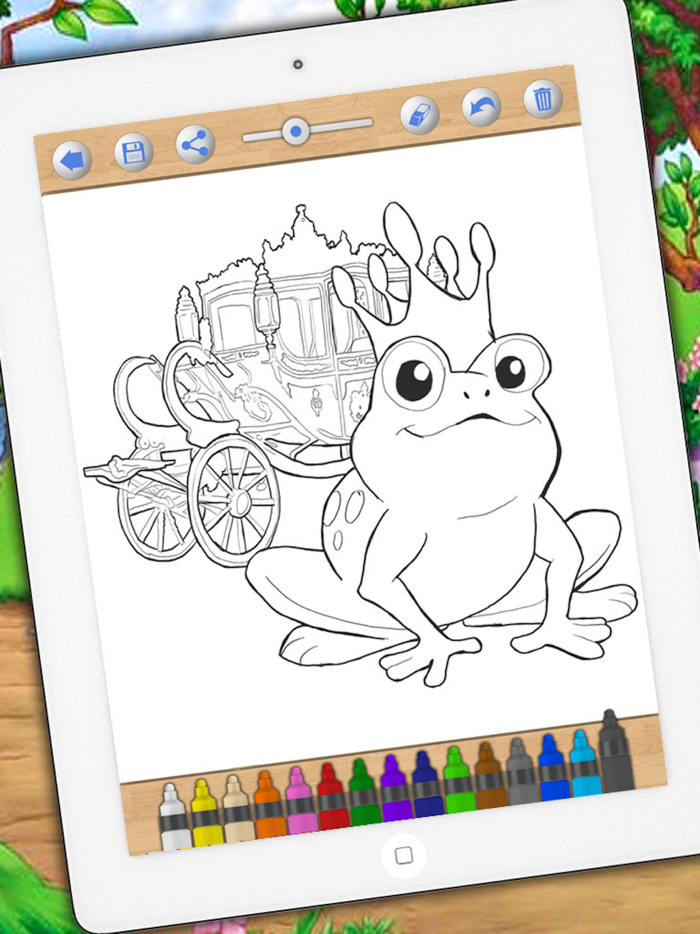 Paint and color Princesses – coloring book