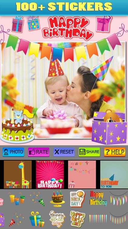 Happy Birthday Posters and Stickers Pro