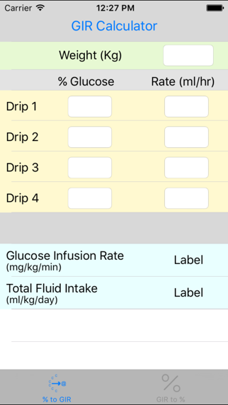 Multidrip Glucose Infusion Rate Calculatorのおすすめ画像2