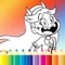 Cartoon coloring book for kids
