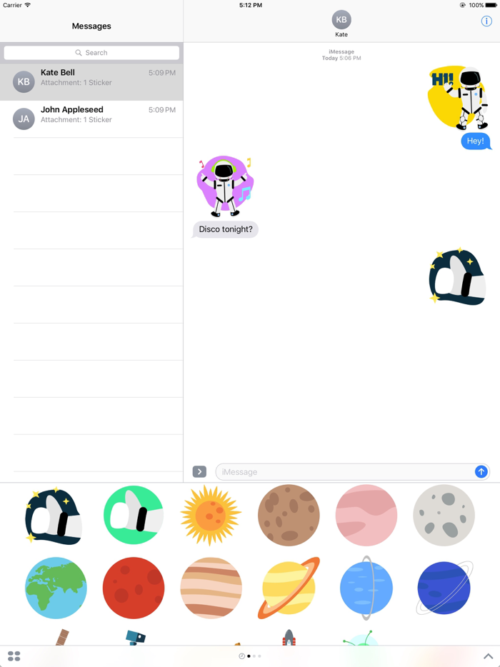 Space stickers by Cosmolander