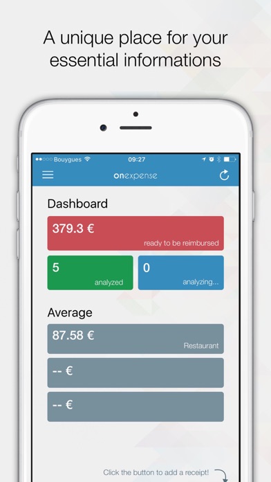 ONexpense - Expense report Screenshot