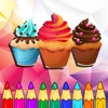 Cake Cookie Pop Coloring Book for Kids