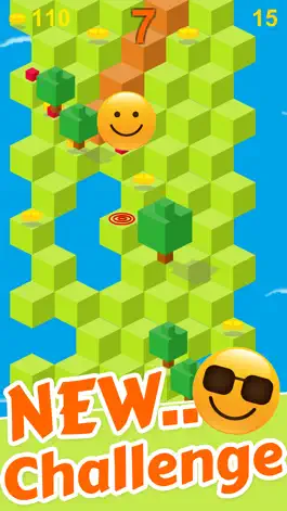 Game screenshot Cube Skip Emoji Fall Down : Emotion Rolling Ball Endless Games apk