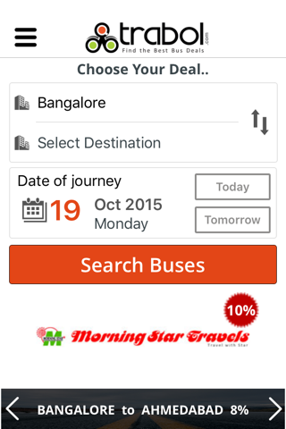Trabol - Find the Best Bus Deals screenshot 2