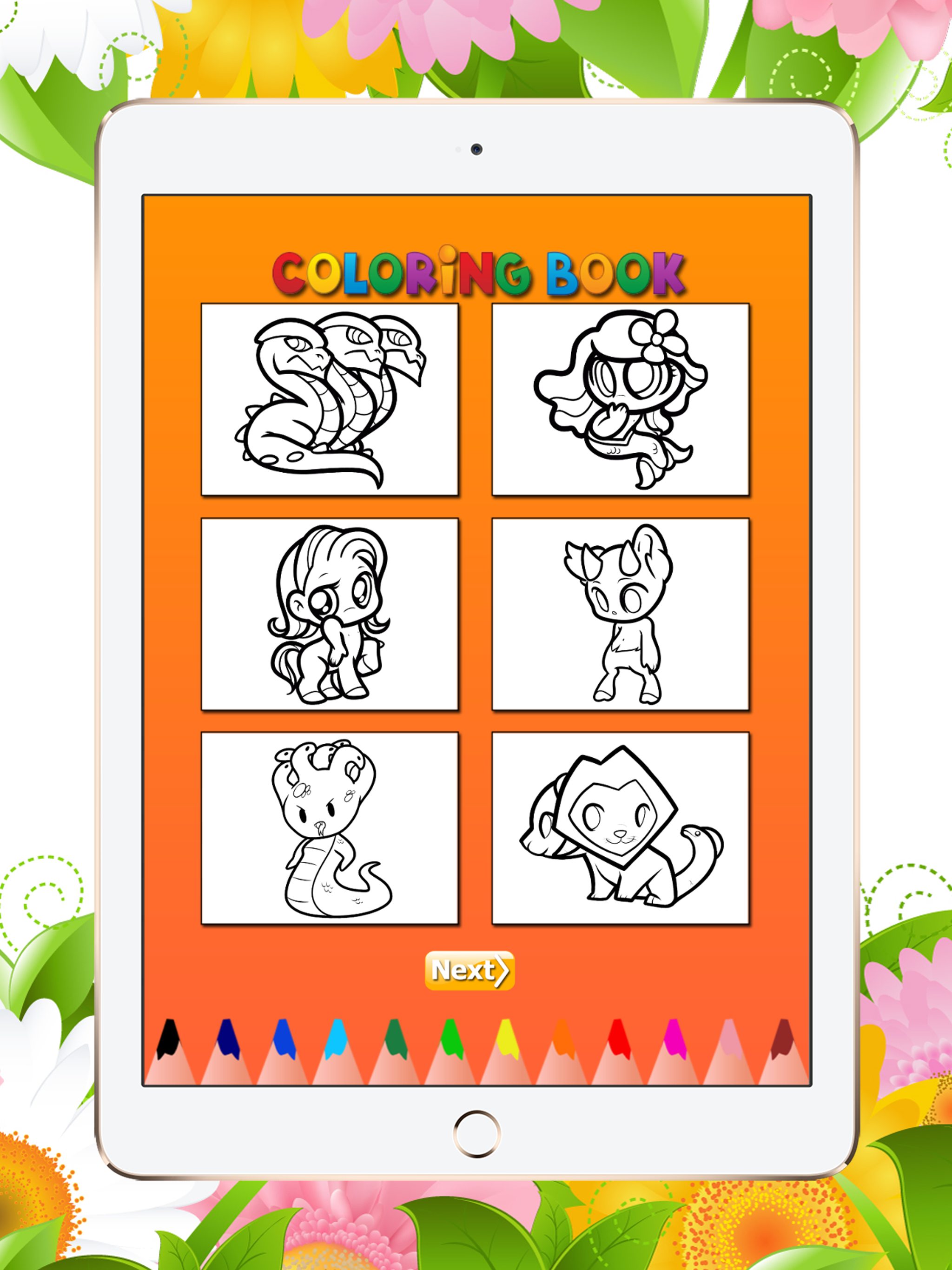Mythical Creatures Coloring Book for Kids