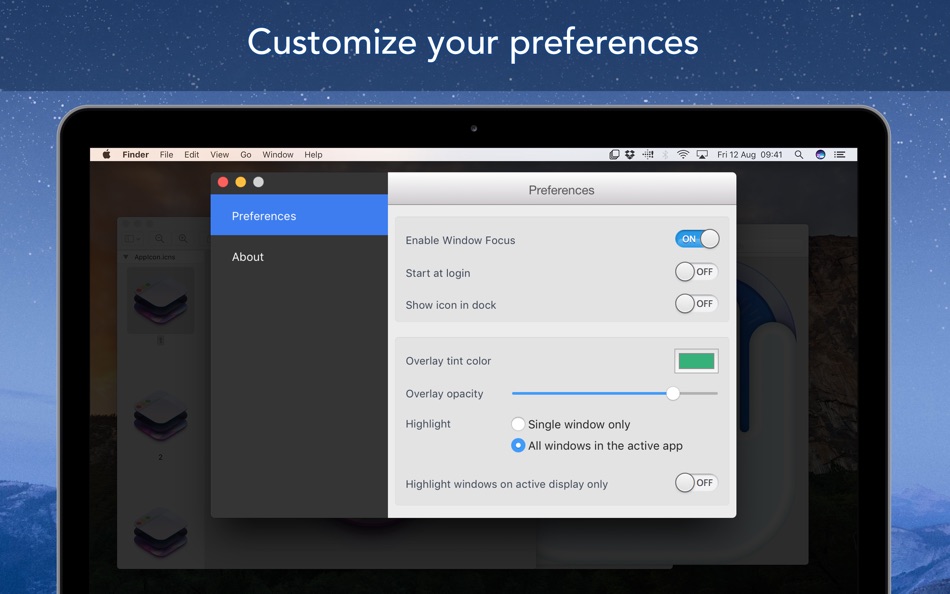 #4. Window Focus - Dim Screen (macOS) 由: FIPLAB Ltd