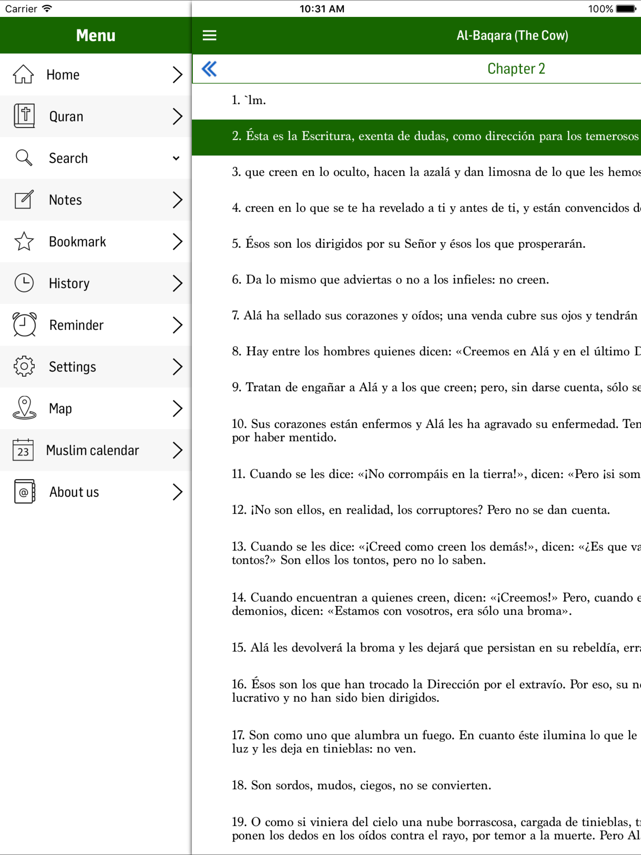 Spanish Quran screenshot 6