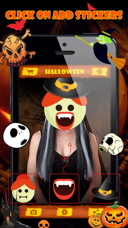 Halloween Emoji Stickers - Face Photo Makeup Games