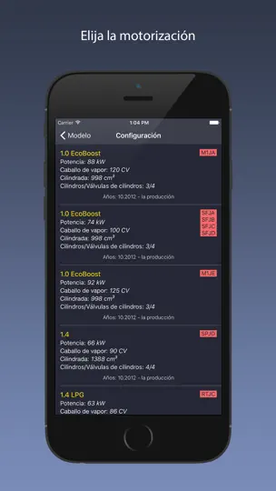 Captura de pantalla de TechApp Para Ford en iPhone 2