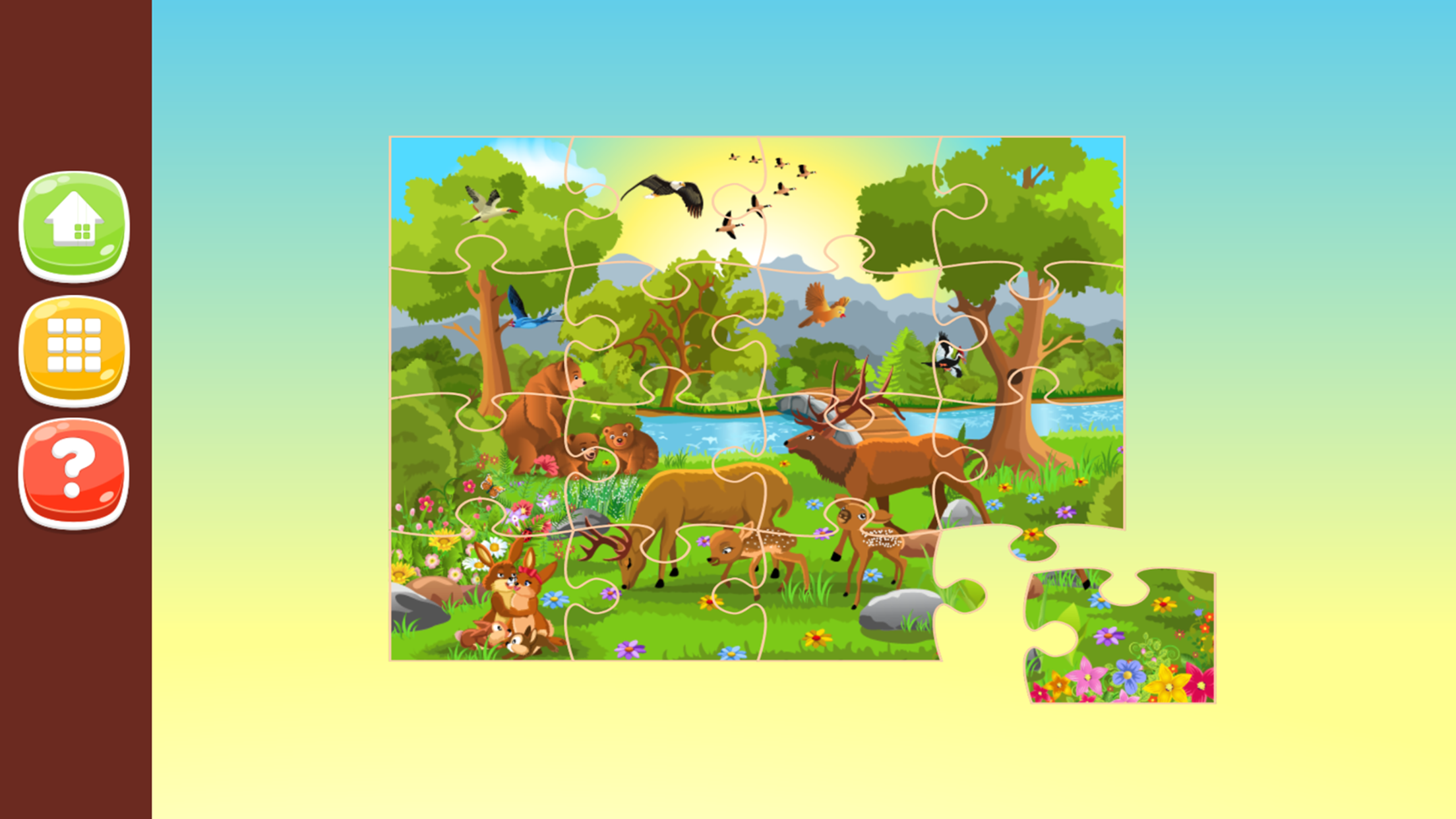 Animal Jigsaw Puzzles Game for Kids HD Free
