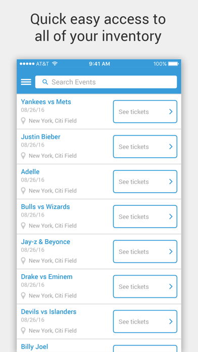 Screenshot #1 pour TicketNetwork Mobile POS