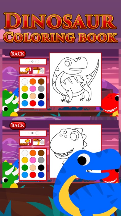 Screenshot #3 pour Dinosaur Coloring Book wow