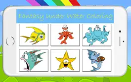 Game screenshot Fantasy UnderWater Coloring Book for Toddlers Game mod apk