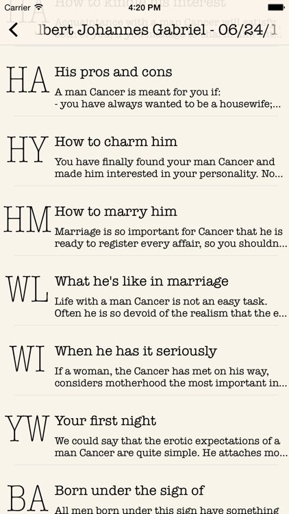 Love Map PRO-Astrological key to man's heart