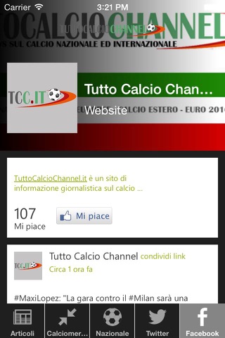 TuttoCalcioChannel.it screenshot 3