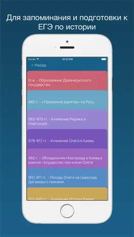 Game screenshot ЕГЭ по Истории - Основные даты apk