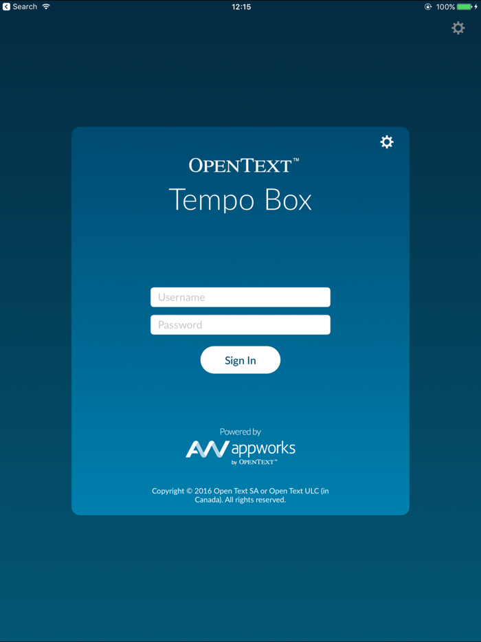 OpenText Tempo Box 16
