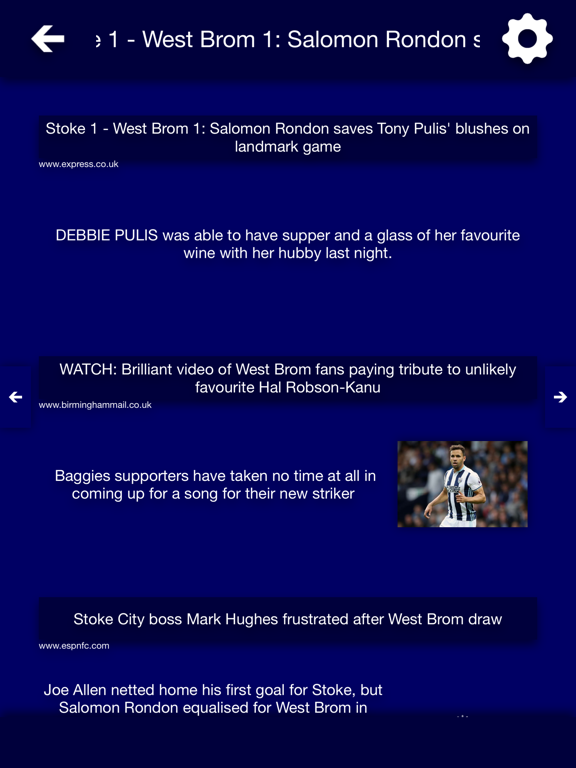 Screenshot #5 pour All The News - West Bromwich Albion Edition