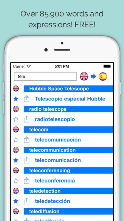 Offline English Spanish Dictionary with Voice