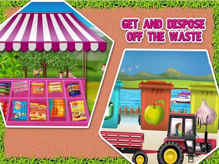 Seaside Supermarket Girls Shopping