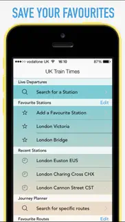 greater anglia train times iphone screenshot 2