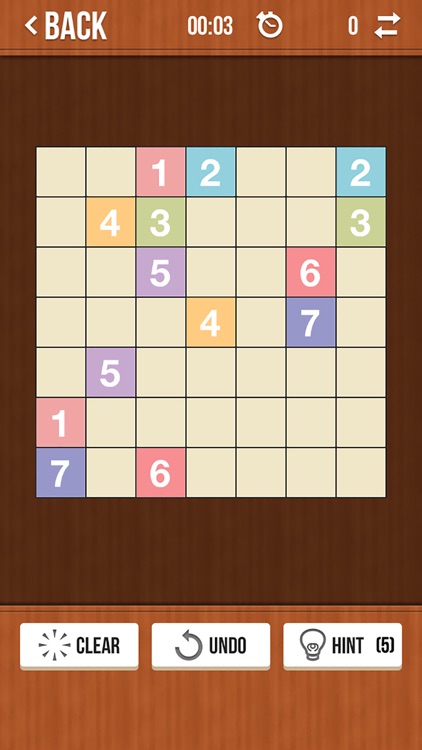 Number Link Free - Logic Path and Line Drawing Board Game