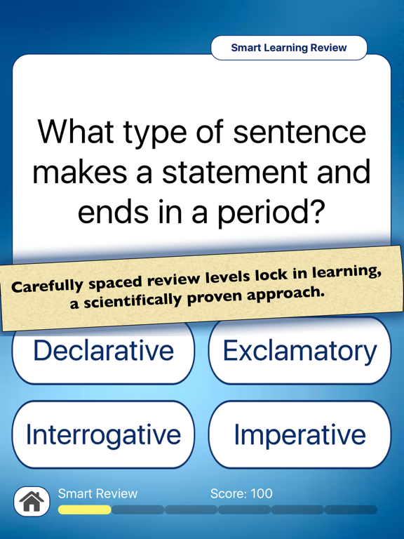 Grammar & Punctuation iPad screenshot 4 - Education app
