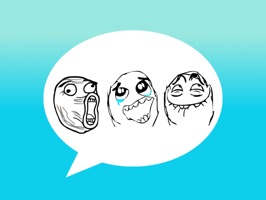 Simplicity knows no bounds - one of the perfect examples would be the raging Le Derp memes, yet they are the most expressive emojis