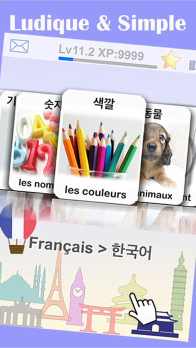 Screenshot #1 pour Apprendre le coréen avec FlashCard bébé gratuit