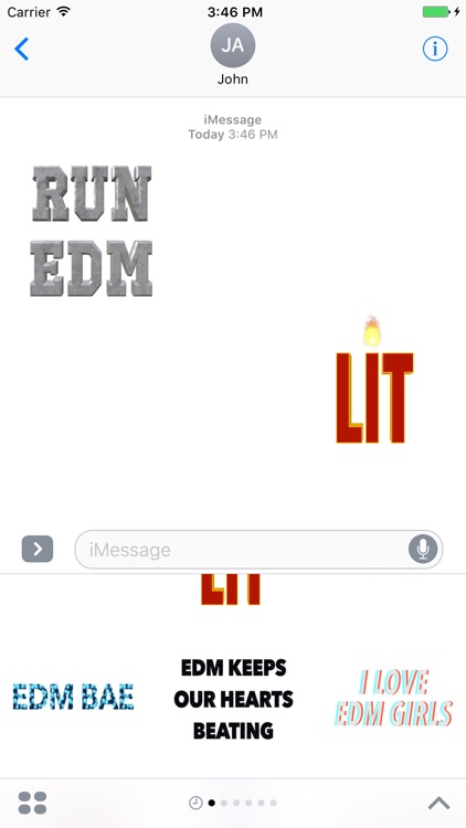 EDM Stickers for iMessage, Electronic Dance Music screenshot-4
