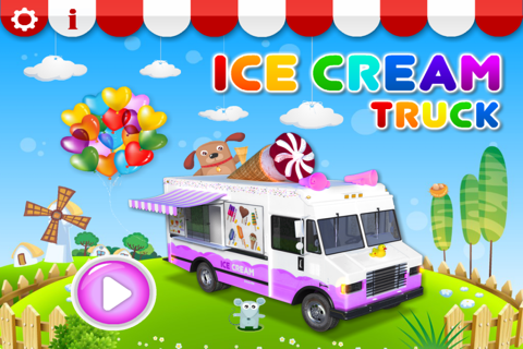 Ice Cream & Fire Truck Games screenshot 2