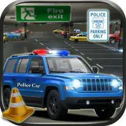 Modern Police Car Parking 3d : free simulation gam app icon
