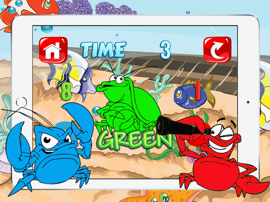 Screenshot #4 pour Crab Colour Puzzle Quiz Learning Children Boy Girl