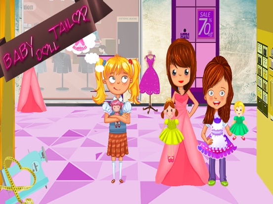 Baby Doll Fashion Tailor - Design Girls Dress iPad screenshot