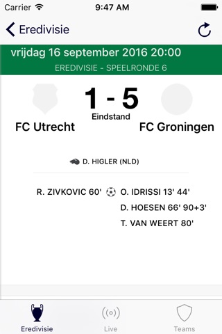 Nederlands voetbal screenshot 3