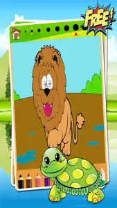 Animals Dino Coloring Book - Education Painting For Kids Toddlers And Preschoolers Kindergarten Learn Game screenshot #1 for iPhone