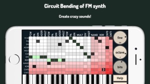 bent.fm lite: circuit bending software screenshot #1 for iPhone