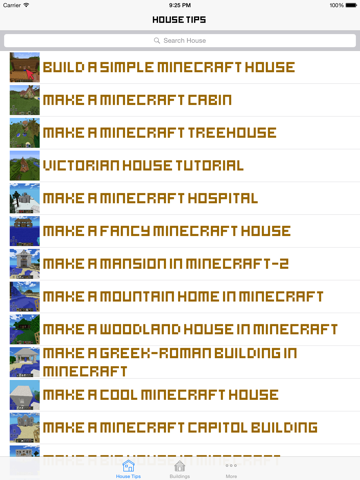 Screenshot #4 pour House ideas guide for minecraft - Step by step build your home?