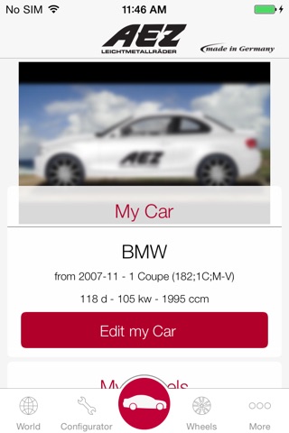 AEZ Wheels Configurator screenshot 3