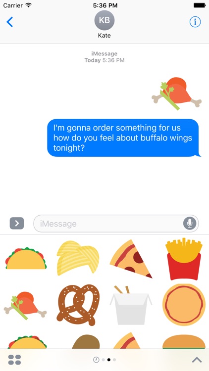 Fast Food Stickers Pack for iMessage