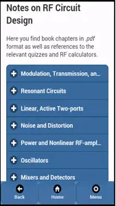 RF Circuit Toolbox screenshot #4 for iPhone