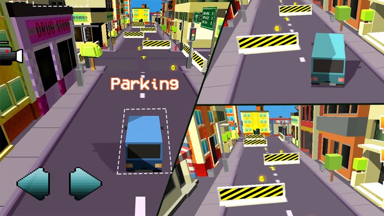 Blocky Traffic Racer On Highway-Parking & Driving