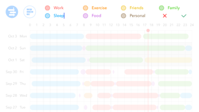 24H - Hours Tracker for Work, Sleep Cycle Analysis screenshot